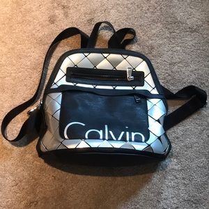 Limited Edition  Calvin Klein leather backpack.